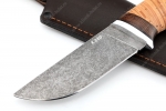 Нож Барсук (К340, рукоять береста) - Клинок охотничьего ножа из стали К340