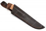 Нож Барсук (К340, рукоять береста) - Нож Барсук вид в ножнах