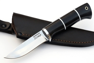 Нож Финт (х12МФ, чёрный граб)