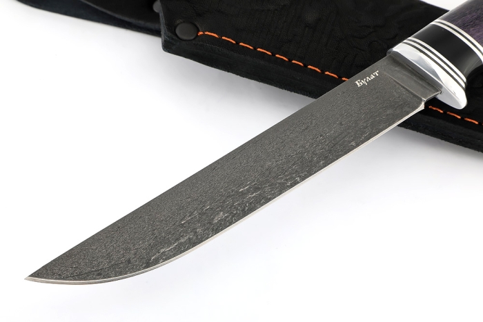 Нож Зубатка (булат, карельская берёза)