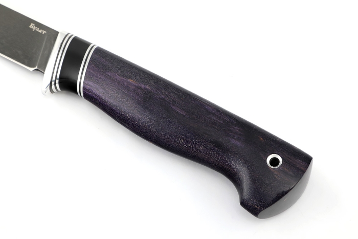 Нож Зубатка (булат, карельская берёза)