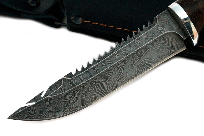 Нож Судак малый (дамаск, венге)