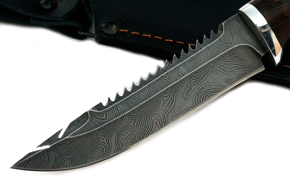 Нож Судак малый (дамаск, венге)