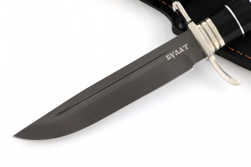 Финка НКВД (булат, рукоять наборная чёрный граб - литьё)