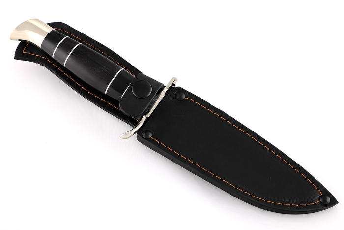 Финка НКВД (булат, рукоять наборная чёрный граб - литьё)