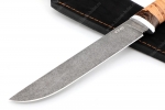 Нож Зубатка (К340, рукоять береста) - Клинок разделочного ножа Зубатка из стали К340