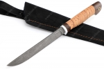 Нож Зубатка (К340, рукоять береста) - Нож разделочный Зубатка фото