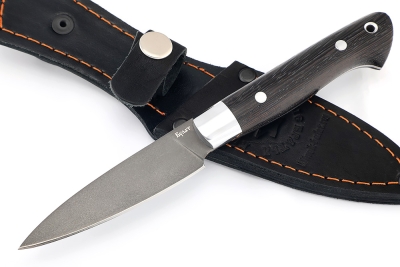 Нож Шеф малый - овощной (булат, цельнометаллический; рукоять - венге)