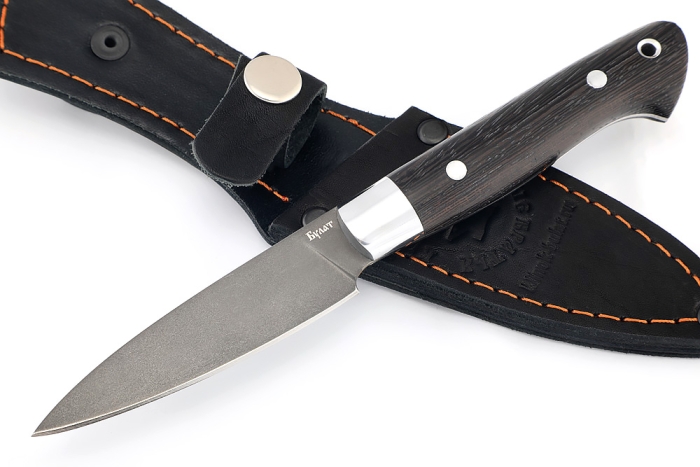 Нож Шеф малый - овощной (булат, цельнометаллический; рукоять - венге)