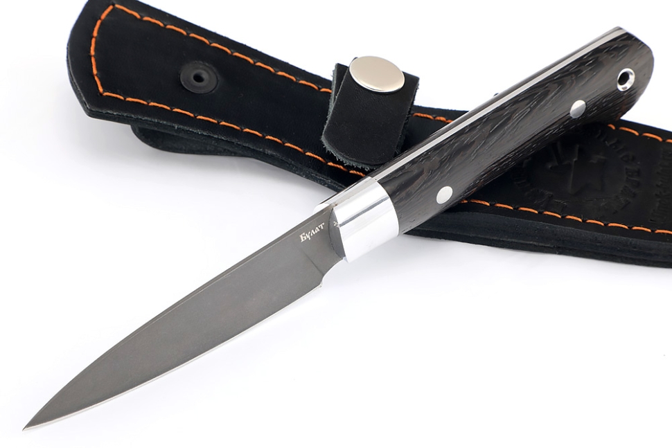 Нож Шеф малый - овощной (булат, цельнометаллический; рукоять - венге)