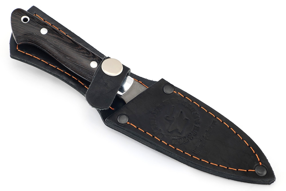 Нож Шеф малый - овощной (булат, цельнометаллический; рукоять - венге)