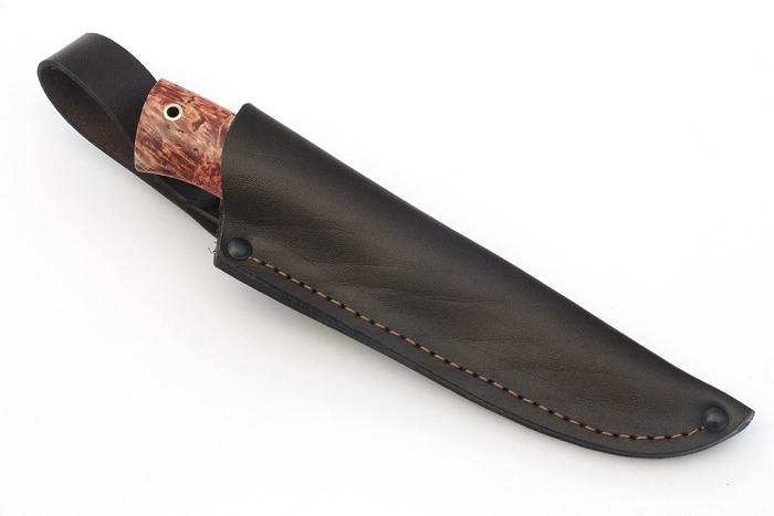 Нож Финт (х12МФ, карельская берёза)