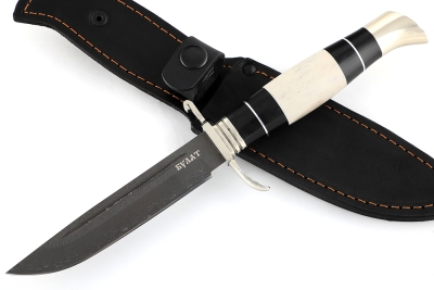 Финка НКВД (булат, рукоять наборная рог лося - литьё)