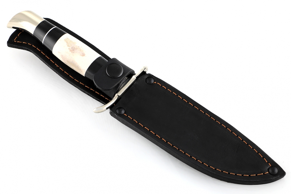 Финка НКВД (булат, рукоять наборная рог лося - литьё)