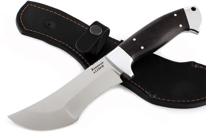 Нож Легионер (х12МФ, чёрный граб) цельнометаллический