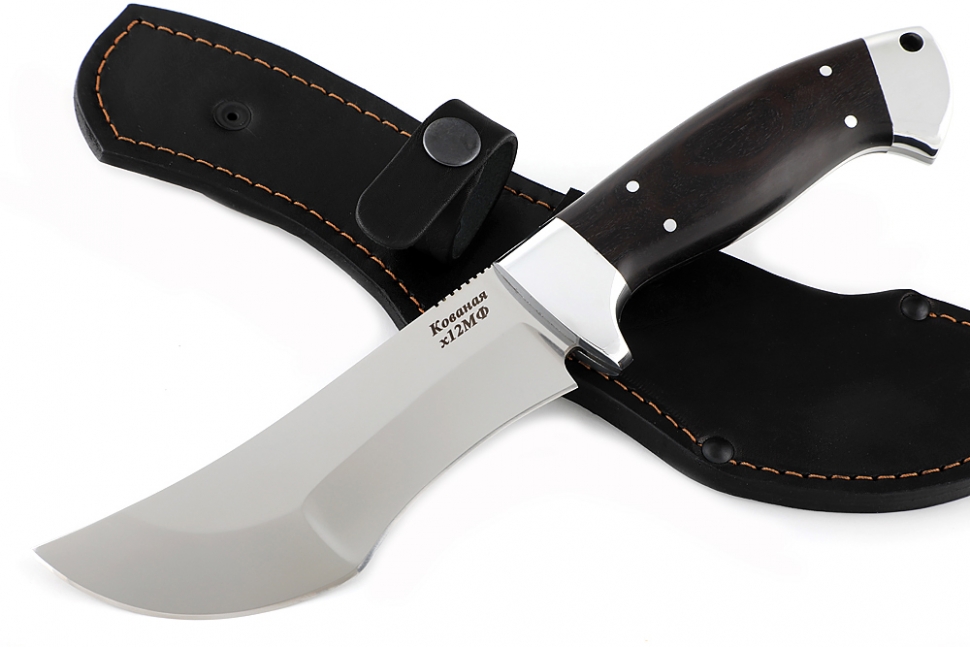 Нож Легионер (х12МФ, чёрный граб) цельнометаллический