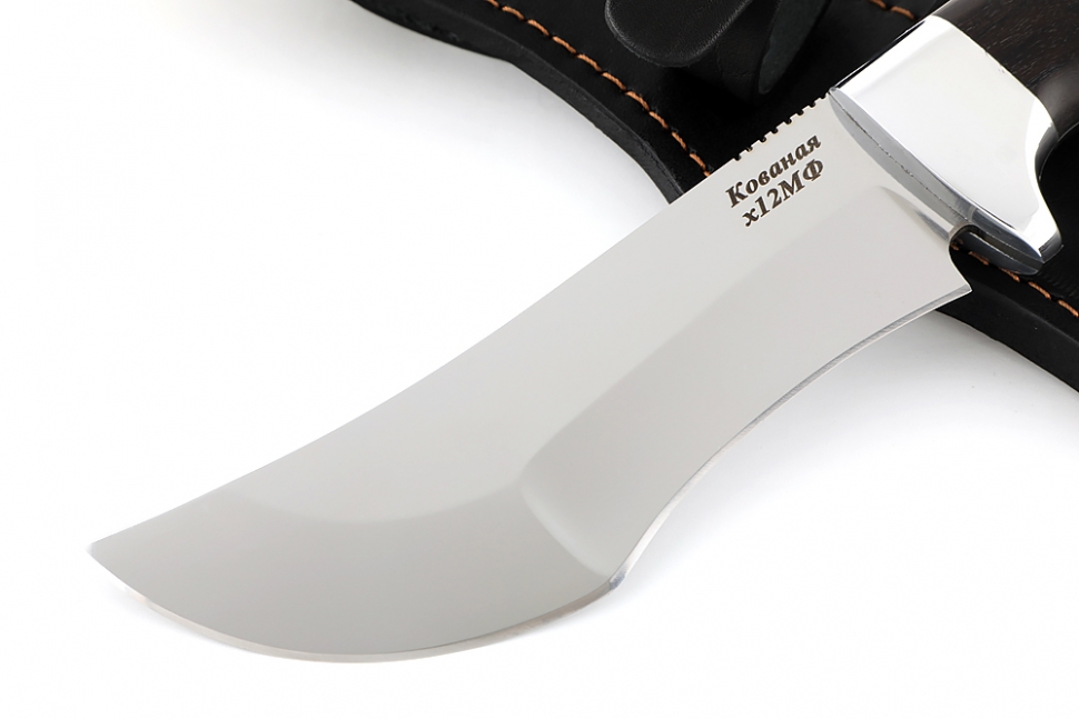 Нож Легионер (х12МФ, чёрный граб) цельнометаллический