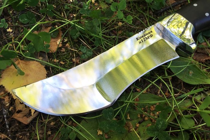 Нож Легионер (х12МФ, чёрный граб) цельнометаллический