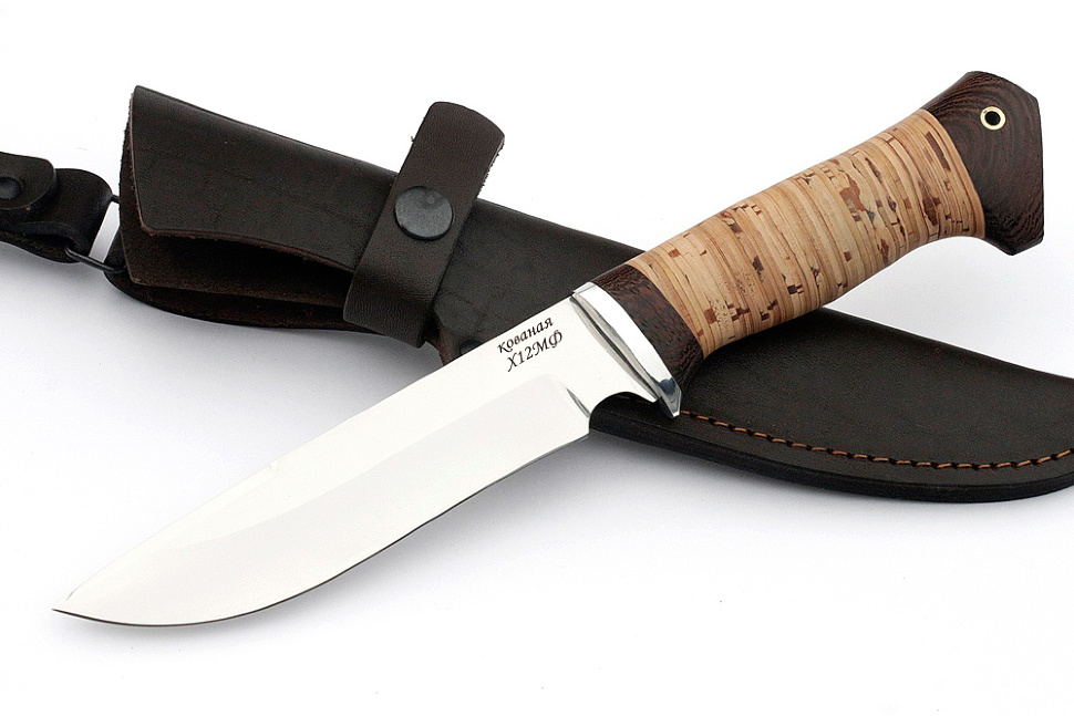 Нож Флагман (х12МФ, береста)