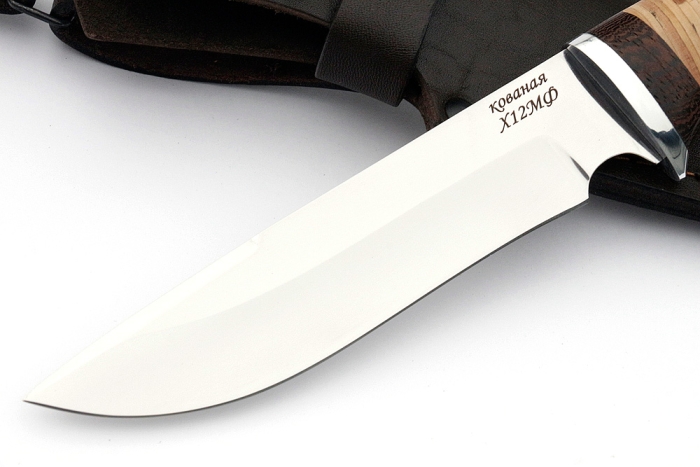 Нож Флагман (х12МФ, береста)