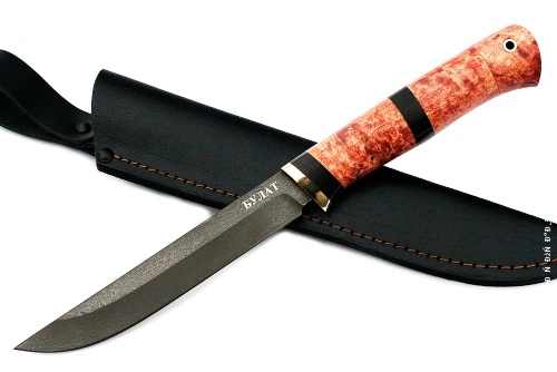 Нож Зубатка-2 (булат, карельская берёза) 