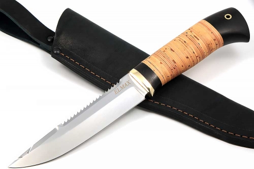 Нож Судак большой (Elmax, береста) 
