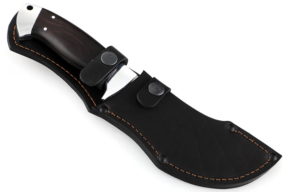 Нож Легионер (95Х18, чёрный граб - дюраль) цельнометаллический