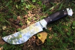Нож Легионер (95Х18, чёрный граб - дюраль) цельнометаллический - Нож Легионер (95Х18, чёрный граб - дюраль) цельнометаллический