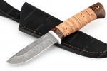 Нож Финт (К340, рукоять береста) - Небольшой охотничий нож Финт сталь К340