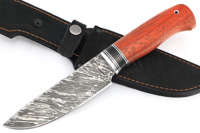 Нож Глухарь (D2, черный граб, падук)