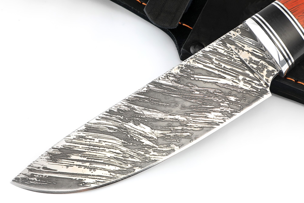 Нож Глухарь (D2, черный граб, падук)