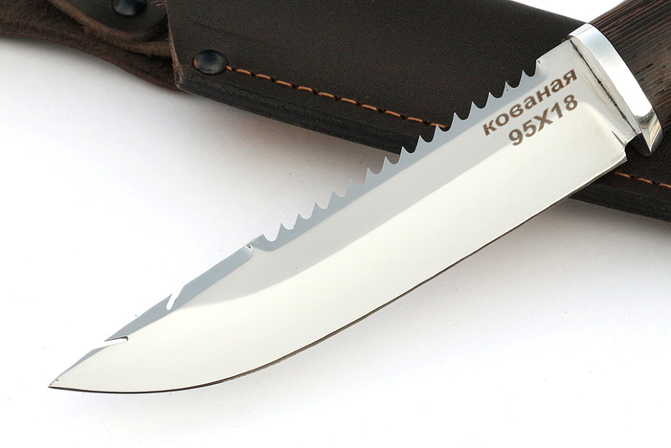 Нож Судак малый (95х18, венге)