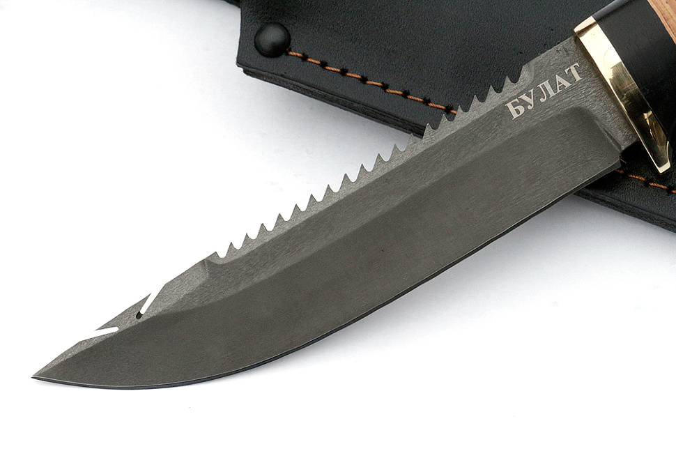 Нож Судак большой (булат, береста)