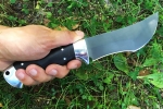 Нож Легионер (булат, чёрный граб - дюраль) цельнометаллический - Нож Легионер (булат, чёрный граб - дюраль) цельнометаллический