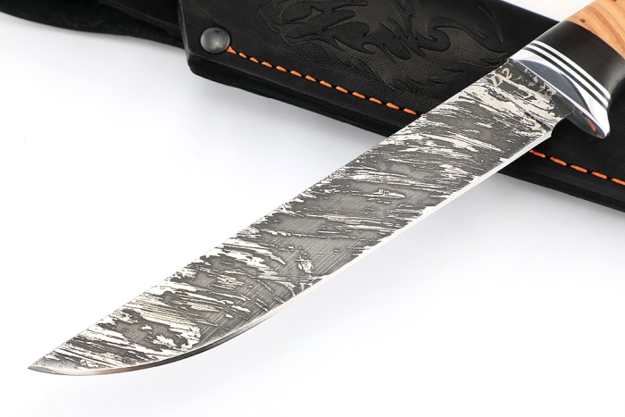 Нож Зубатка (D2, береста)