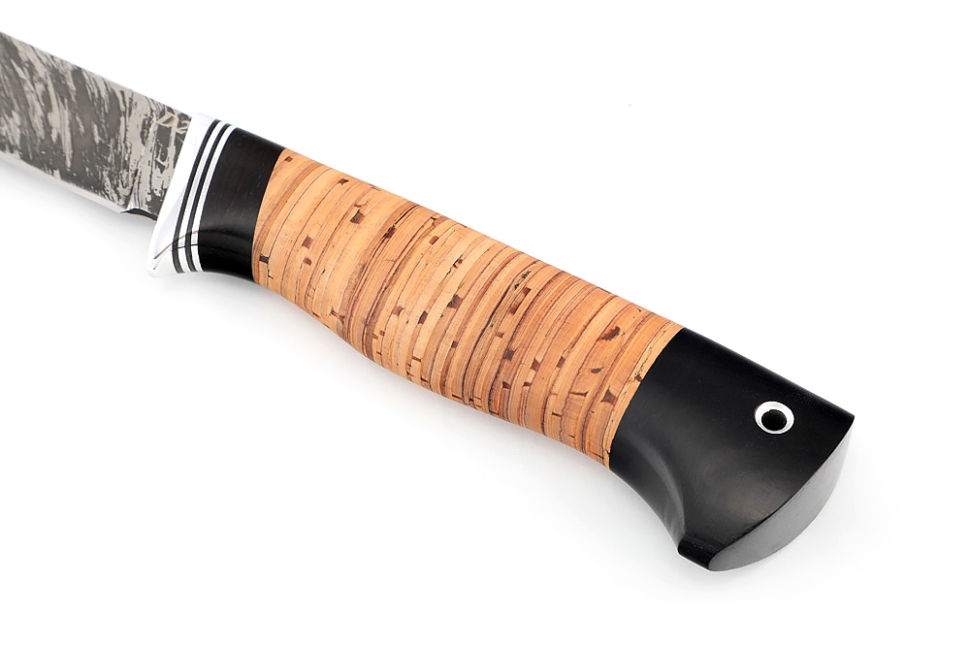 Нож Зубатка (D2, береста)
