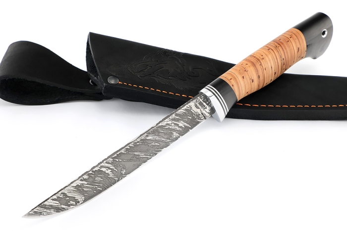 Нож Зубатка (D2, береста)