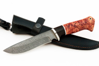 Нож Флагман (дамаск, карельская берёза)