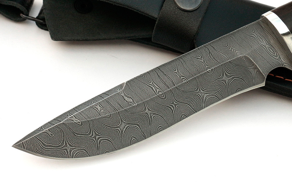 Нож Флагман (дамаск, карельская берёза)