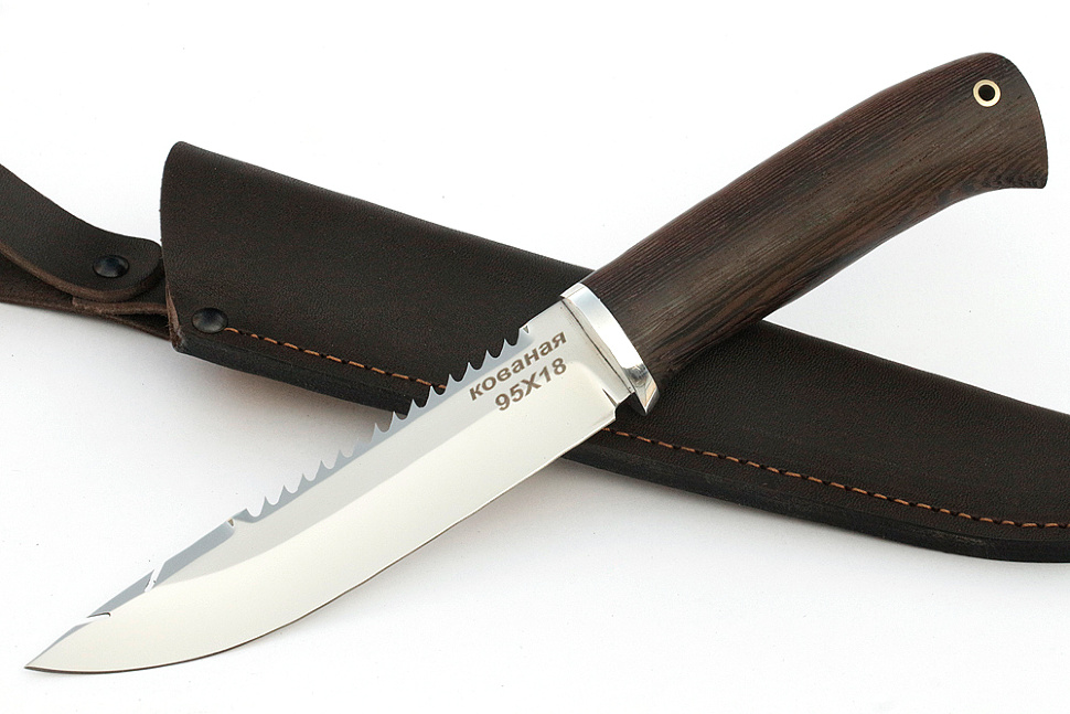 Нож Судак большой (95х18, венге)