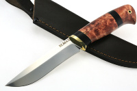Нож Соболь (порошковая сталь Elmax, карельская береза)