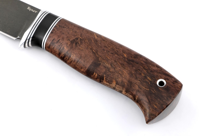 Нож Судак большой (булат, карельская берёза)