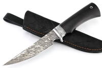 Нож Комар (D2, акрил, чёрный граб)