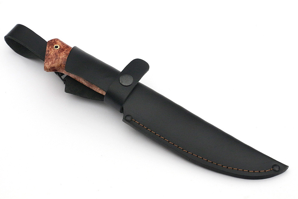 Нож Флагман (х12МФ, карельская берёза)