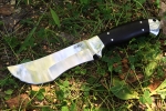 Нож Легионер (порошковая сталь Elmax, чёрный граб - дюраль) цельнометаллический - Нож Легионер (порошковая сталь Elmax, чёрный граб - дюраль) цельнометаллический