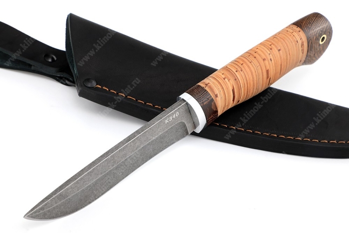 Нож Соболь (К340, рукоять береста)