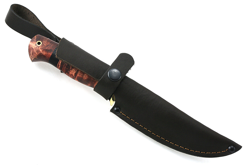 Нож Пантера (порошковая сталь Elmax, карельская береза)