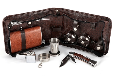 Борсетка из искусственной кожи на 3 персоны