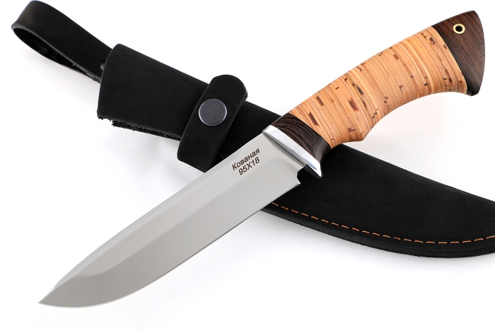 Нож Скат (95х18, береста)