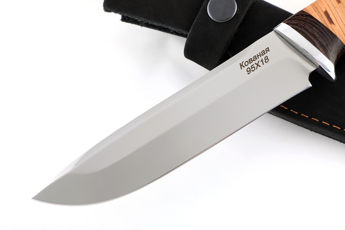 Нож Скат (95х18, береста)